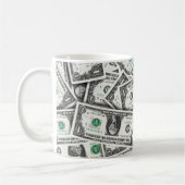 Mug Modèle de billet d'un dollar (Gauche)
