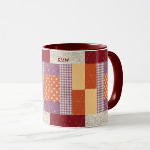 Mug Modèle de bloc de patchwork "Boîte de crayons"