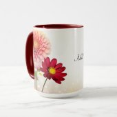 Mug Modèle de bouquet de fleurs, (Devant gauche)