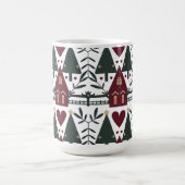 Mug Modèle de chalet de Noël scandinave  (Centre)