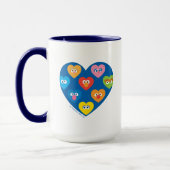Mug Modèle de cœurs de la rue Sésame pour la Saint-Val (Gauche)