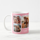 Mug Modèle de collage photo 6 Modern Memory rose C51 (Gauche)