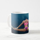Mug Modèle de condition physique féminine Split Thunde (Devant gauche)