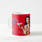 Mug Modèle de conditionnement physique en bikini patri (Devant gauche)