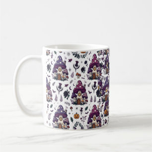 Mug Modèle de cottage champignon ensorcelé pour Hallow