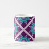 Mug Modèle de courtepointe Lone Star Violet (Centre)