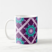 Mug Modèle de courtepointe Lone Star Violet (Gauche)