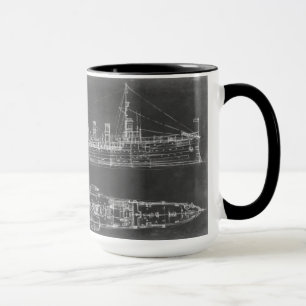 Mug Modèle de croiseur de marine