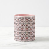 Mug Modèle de damasse de porc (Centre)
