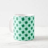 Mug Modèle de feuille de trèfle de la Saint-Patrick (Devant gauche)