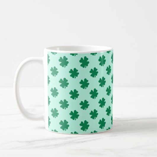 Mug Modèle de feuille de trèfle de la Saint-Patrick (Gauche)