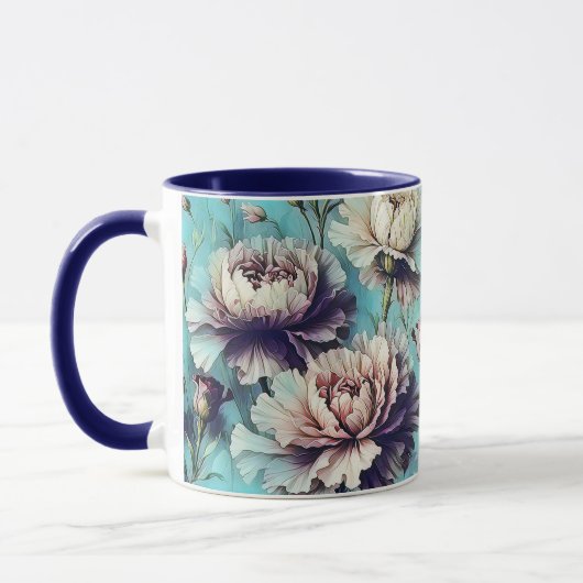 Mug Modèle de fleurs abstraites design 1 (Gauche)