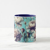Mug Modèle de fleurs abstraites design 1 (Centre)