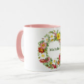 Mug Modèle de germes floraux au printemps (Devant gauche)