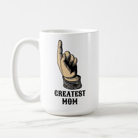 Mug Modèle de la manicule de pointe de l'ère victorien (Gauche)