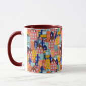 Mug Modèle de maisons de ville de quartier (Gauche)