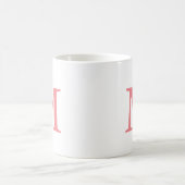 Mug Modèle de monogramme initial élégant moderne perso (Centre)