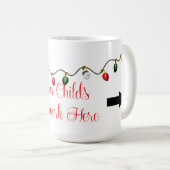 Mug Modèle de Noël (Devant droit)