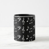 Mug Modèle de notes de musique (Centre)