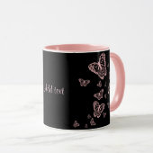 Mug Modèle de papillons décoratifs (Devant droit)