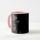 Mug Modèle de papillons décoratifs (Devant gauche)