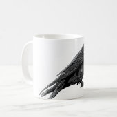 Mug Modèle de personnaliser d'oiseau de corneilles de (Devant gauche)