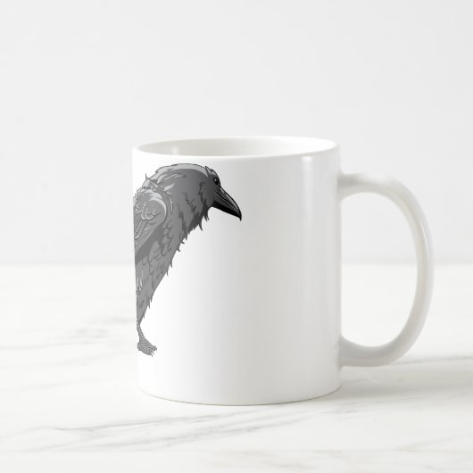 Mug Modèle de personnaliser d'oiseau de corneilles de (Droite)