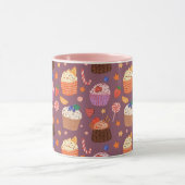 Mug Modèle de petits cupcakes (Centre)