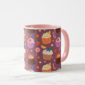 Mug Modèle de petits cupcakes (Devant droit)