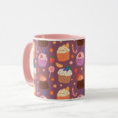 Mug Modèle de petits cupcakes (Devant gauche)