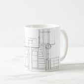 Mug Modèle de phare d'Absecon (Devant droit)