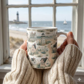 Mug Modèle de phare de cottage côtier