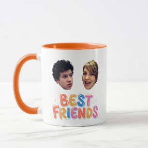 Mug Modèle de photo de visage de meilleurs amis drôles