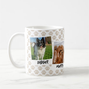 Mug Modèle de photo Tan Paws 4 pour chien