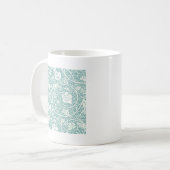 Mug Modèle de raisin de William Morris sarcelle turquo (Devant gauche)