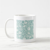 Mug Modèle de raisin de William Morris sarcelle turquo (Gauche)