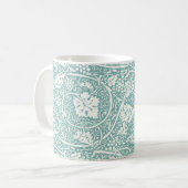 Mug Modèle de raisin de William Morris sarcelle turquo (Devant gauche)