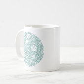 Mug Modèle de raisin de William Morris sarcelle turquo (Devant gauche)