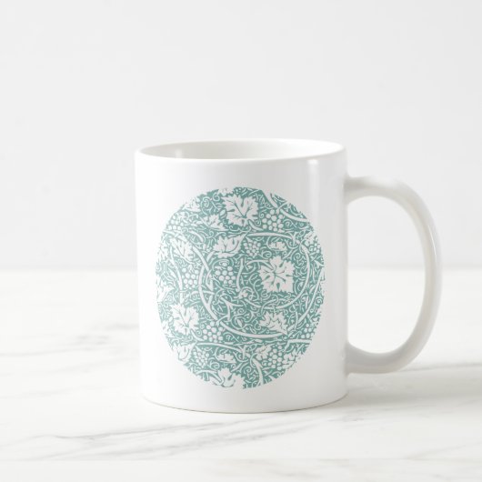 Mug Modèle de raisin de William Morris sarcelle turquo (Droite)