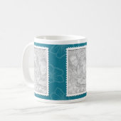 Mug modèle de sarcelle d'hiver de 3 photos (Devant gauche)