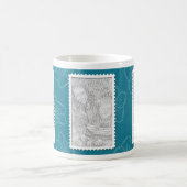 Mug modèle de sarcelle d'hiver de 3 photos (Centre)
