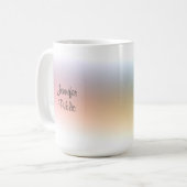 Mug Modèle de script manuscrit moderne coloré (Devant gauche)