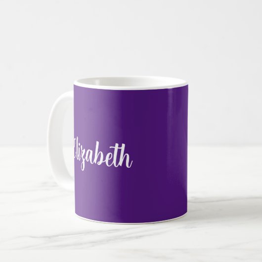 Mug Modèle de script personnalisé Ajouter votre nom Ro (Devant gauche)