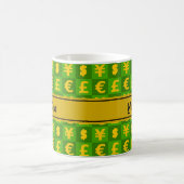 Mug Modèle de signes de devises monétaires internation (Centre)