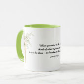 Mug Modèle de soumission Floral Borders Life (Devant gauche)