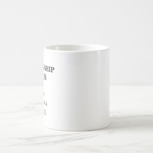 Mug Modèle de statut de relation (Centre)