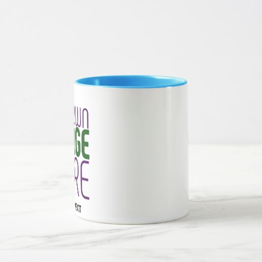 MUG MODÈLE DE TEXTE D'IMAGE BLANCHE SIMPLE MODERNE (Centre)