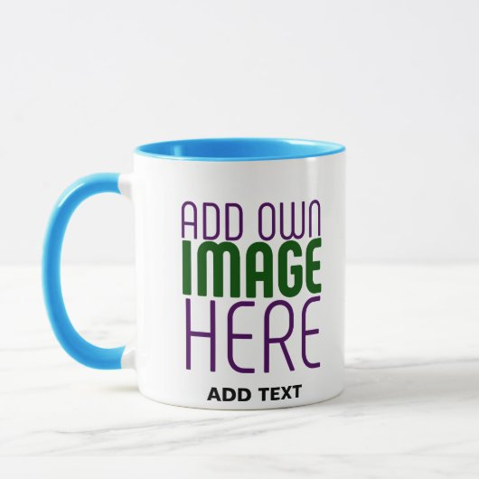 MUG MODÈLE DE TEXTE D'IMAGE BLANCHE SIMPLE MODERNE (Gauche)