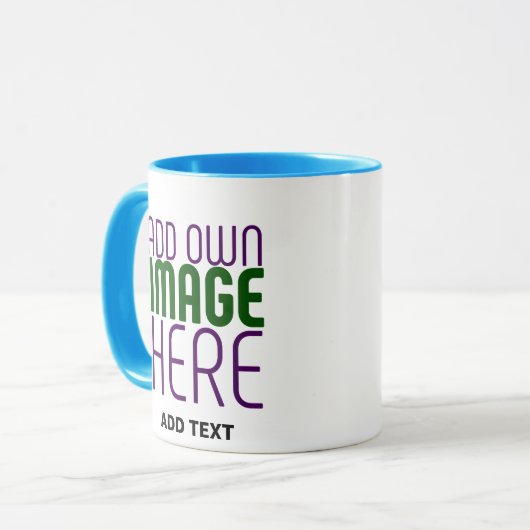 MUG MODÈLE DE TEXTE D'IMAGE BLANCHE SIMPLE MODERNE (Devant gauche)