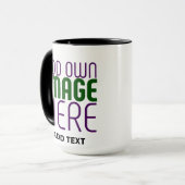 MUG MODÈLE DE TEXTE D'IMAGE BLANCHE SIMPLE MODERNE (Devant gauche)